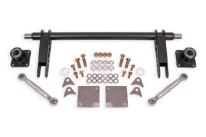 Ford Mustang Sway Bar Kit - Rear - BMR Suspension - 1.375in Rear Weld-on Anti-roll Bar Kit Hollow - Black Hammertone - `79-`04